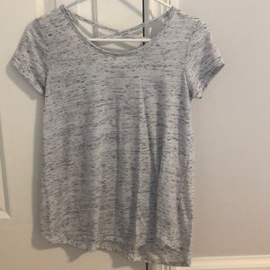 super comfy heathered gray top